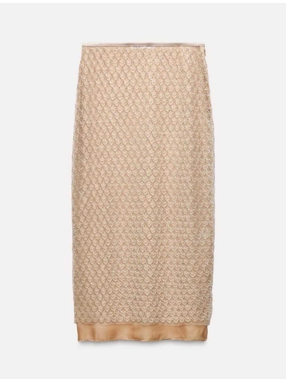 ZARA Beaded Midi Skirt Size Small LIKE MIU MIU - Picture 14 of 16